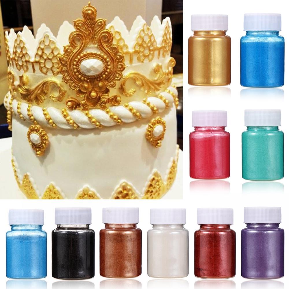 Decorazione Torta Glitter Polvere Oro Spruzzino Mousse Polvere Colorante per Cottura Fondant Macaron Cioccolato Colorante Accessori per Cottura