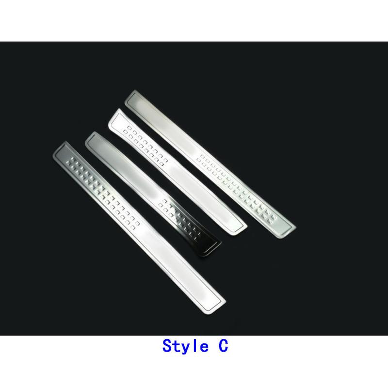 Car Pedal Door Scuff Plate Cover Threshold Stick Outside Stick For Nissan X-Trail T32/Rogue 2014 2015 2016 2017 2018