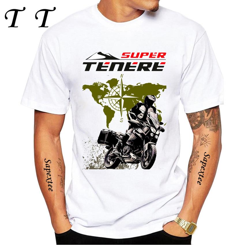 ZheXiong TEE T&eacute;n&eacute;r&eacute; 700 T7 T-shirt Super Tenere 1200 XT Rij-T-shirts Heren Korte Mouw Avontuur Motorrijder T-shirt Jongen Casual T-shirts L