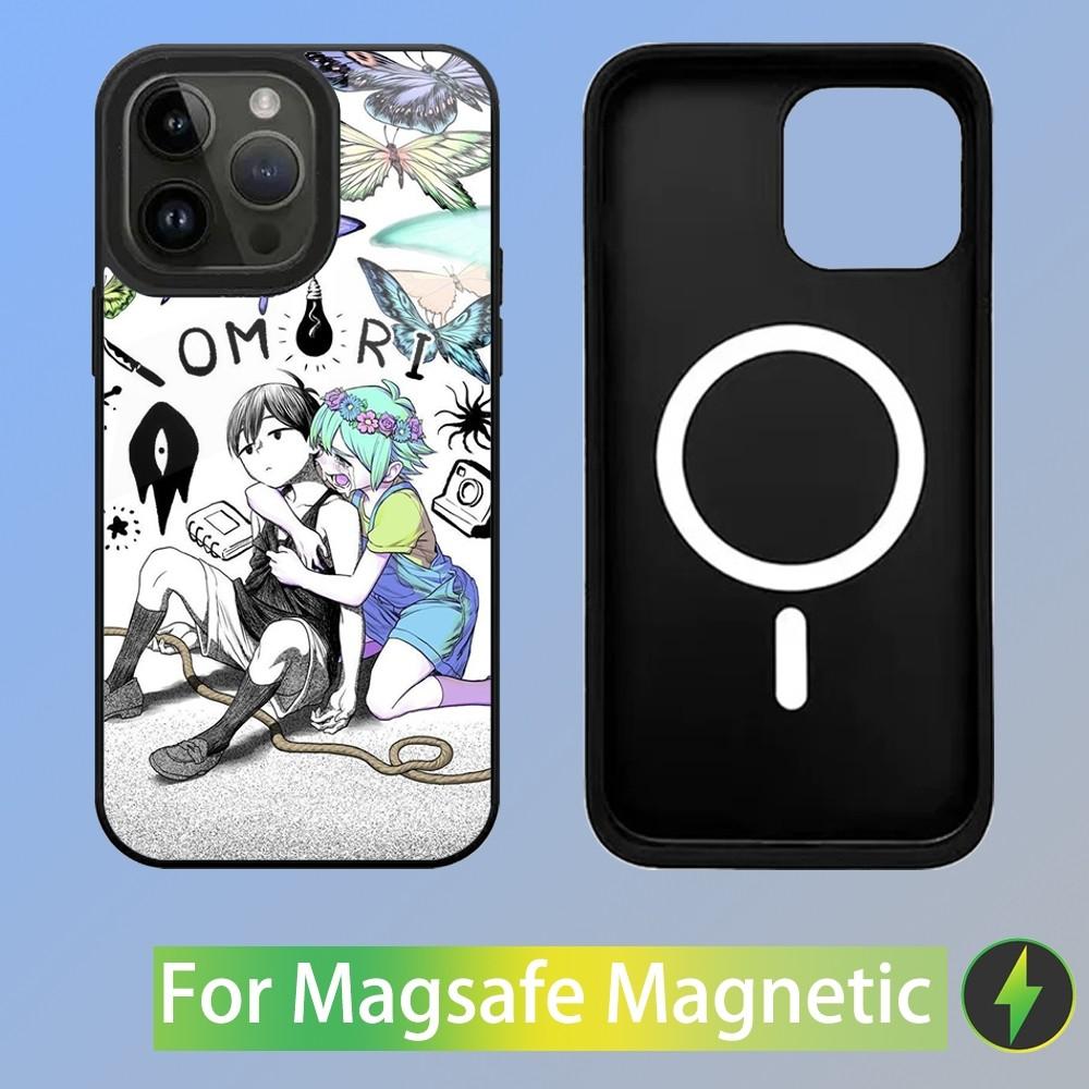 Omori Game Phone Case For iPhone 15,14,13,12,11,Plus,Pro,Max Mini Magsafe Magnetic Wireless Charging