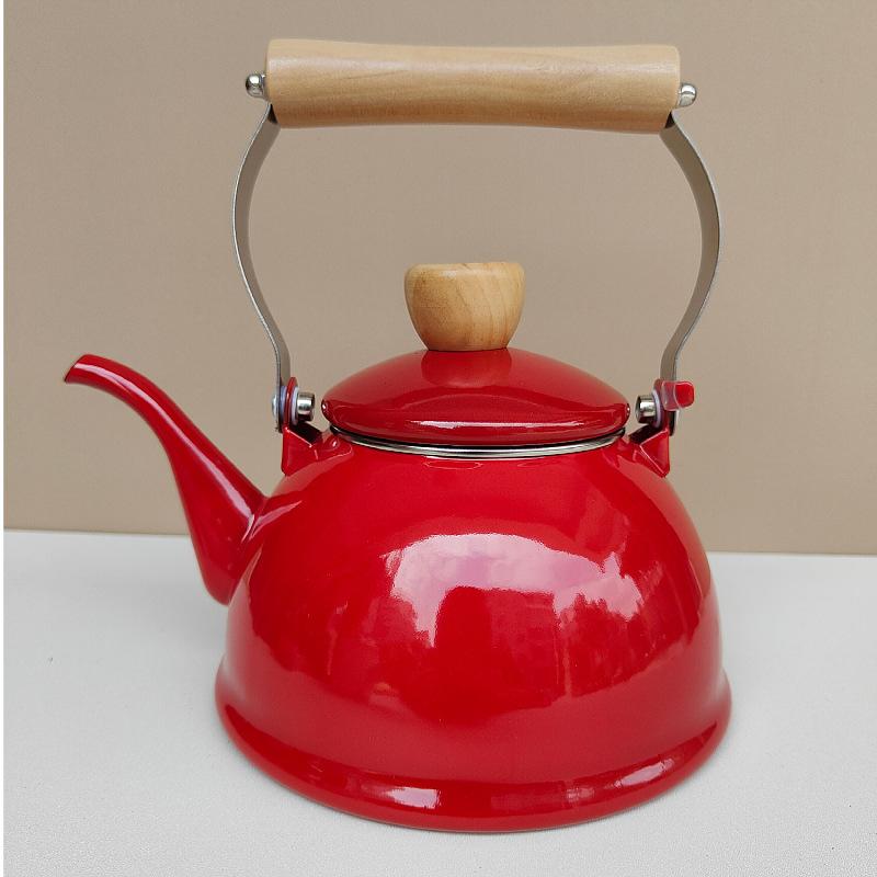 Enamel Kettle Household Coffee Pot Food Grade Milk Tea Pot Boiled Scented Tea Boiled Medicine Induction Cooker