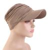 Simple Solid Color Headwraps Hat Wide Brim Casual Sun Hat Duck Tongue Hat Women