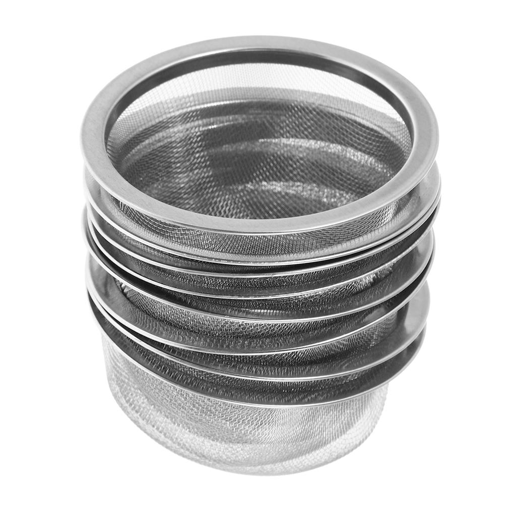 8Pcs Stainless Steel Infuser Basket Fine Mesh Tea Filter Strainer for Loose Herbs Spices Reusable Steeper Tool