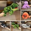 Plush Sea Animal Hand Puppet Movable Mouth Shark Whale Turtle Octopus Crab Hand Puppet Role Playing Pretend Play Doll Storytelling Prop Kids Gifts