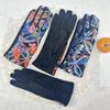 Ethnic Style Knitted Gloves Fashion Embroidery Outdoor Warm Retro Gloves Cycling Finger Gloves