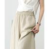 Demana Women's Tencel Linen Breathable Wide-Leg Capris