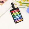 PVC luggage check-in anti loss identification card sleeve, label, three-dimensional soft rubber tag, European and American retro style