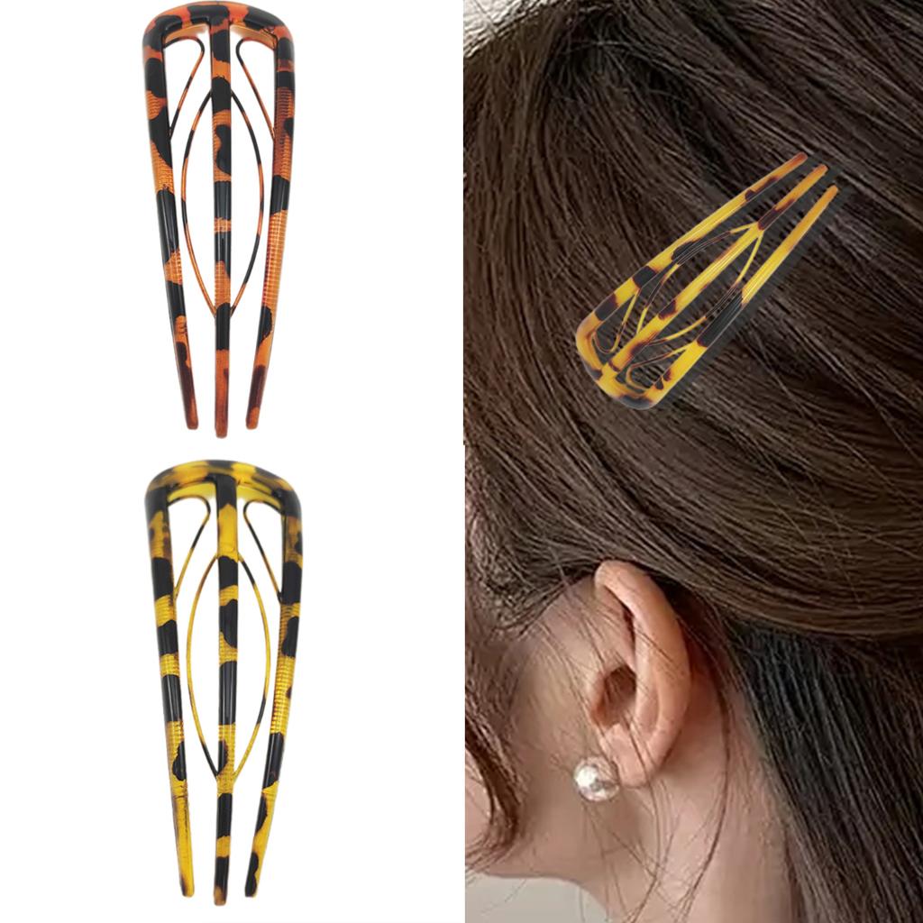 Traditional U-shape Hairpin for Women Plastic Hair Stick Combs and Sticks Hair Pin Nonslip Hair Clip Elegant Hair Decors