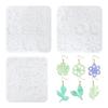 Jewelry Silicone Molds for Earrings Pendant Jewelry Making, Flower Leaf Pendant Resin Molds Epoxy Resin Molds
