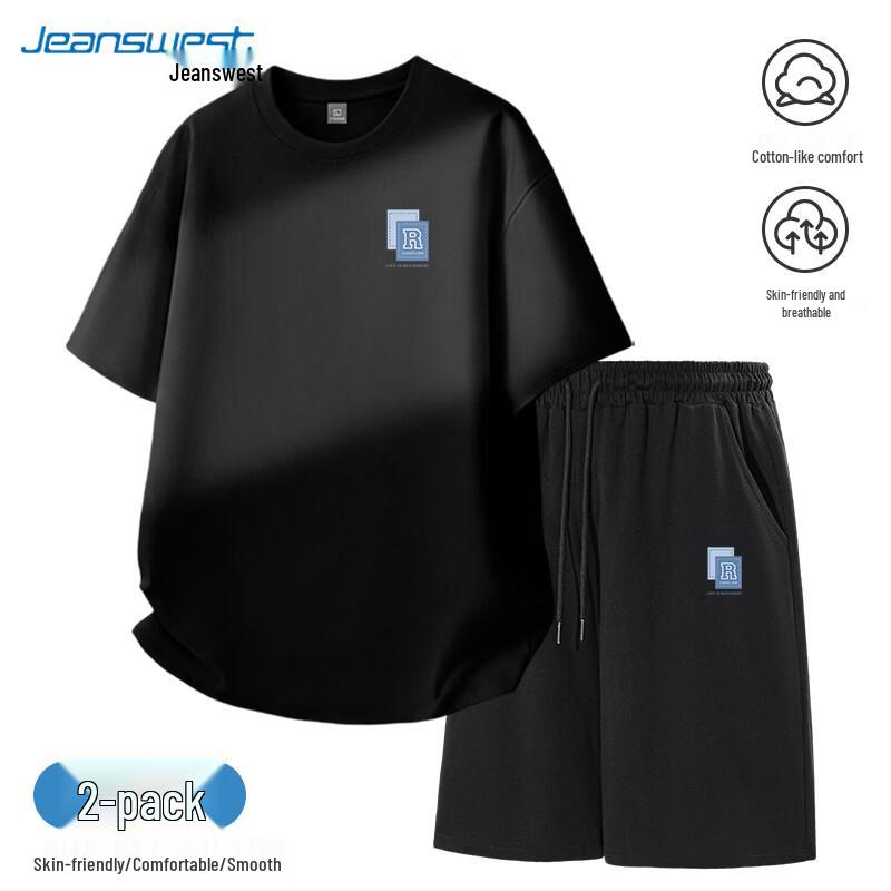 Jeanswest Men's Summer Casual T-Shirt & Shorts Set