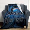 Name Custom Miami Marlins Print Flannel Blanket High Quality Warm Comfortable Cover for All Seasons Perfect for Gifts Home Decor
