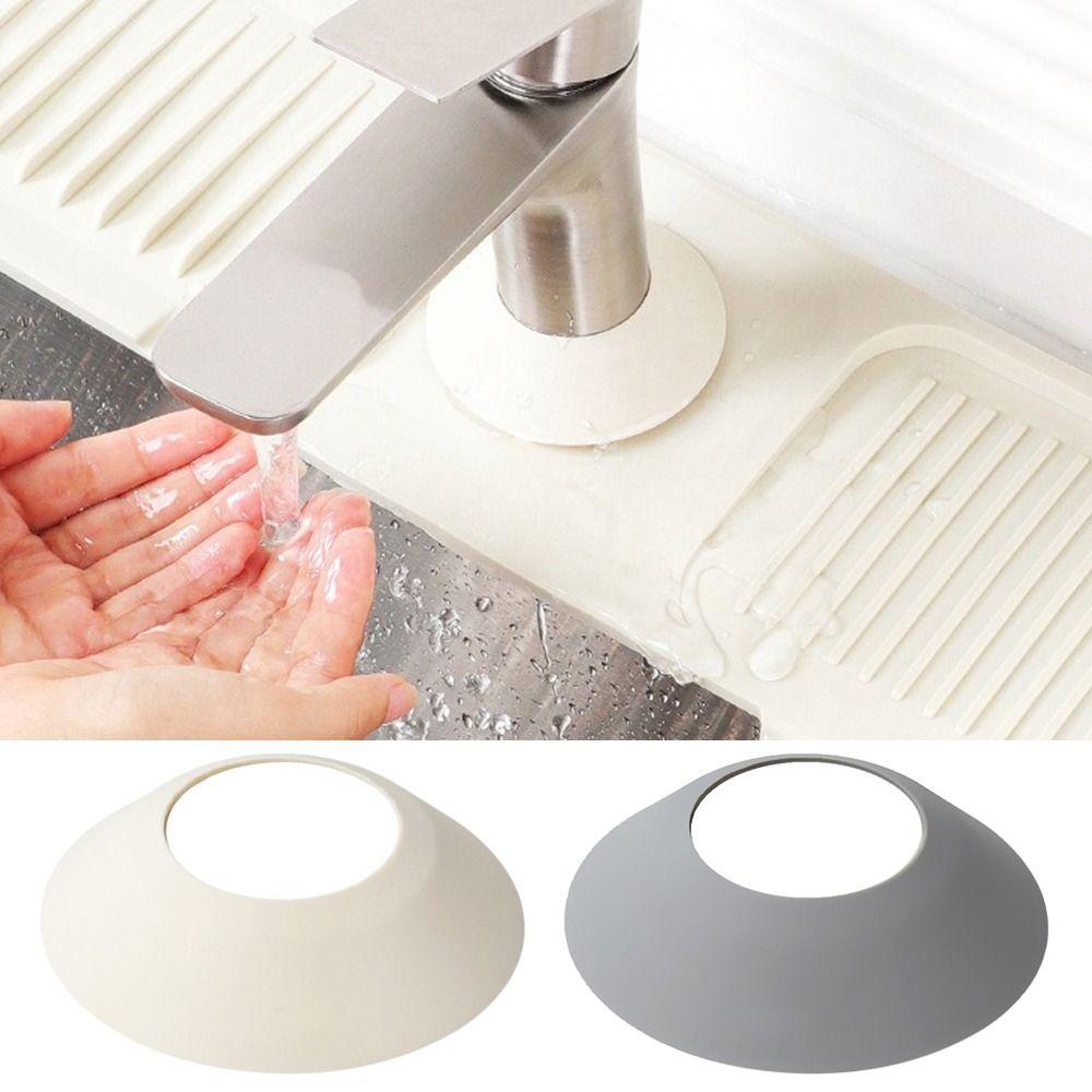 3pcs/set Silicone Faucet Splash Guards Soft Faucet Protectors Creative Water Pads  Kitchen Washbasin