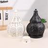 1Pc Hollow Iron Gourd Candlestick Projection Atmosphere Ambient Garden Courtyard Decorative Light Home Ambient Ornament