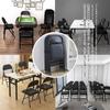 KAIHAOWIN Pipe Folding Meeting Conference Folding Living Folding Space No Assembly Event Dining 1 Leg Chair, Chair, Chair, Chair, Chair, Chair,