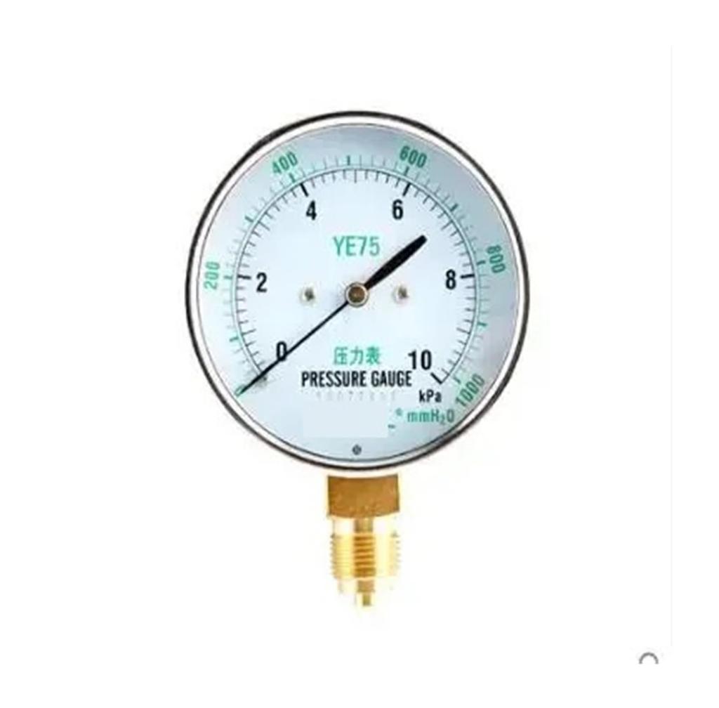 Air Diaphragm Pressure Gauge YE-75 Film Micropressure Overpressure Prevention 0-10KPA 0-16KPA 0-30KPA (0-16KPA)