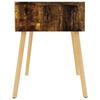 Vidaxl Nightstand, Smoked Oak, 40X40X56 Cm