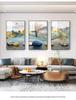 Nordic Minimalist Triptych: Modern Decorative Wall Art for Living Room, Bedroom, or Dining Area