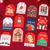48PCS Merry Christmas Paper Tags 2025 Xmas Tree Hanging Label Navidad 2025 New Year Home Xmas Party Gifts Cards Set Decorations