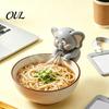 Compact Cooling Fan Clip-On Mini for Mug And Bowl Cooling, Cute Elephant Animal Coffee Travel Clip Chiller, Portable Desktop Beverage Blower, Hanging