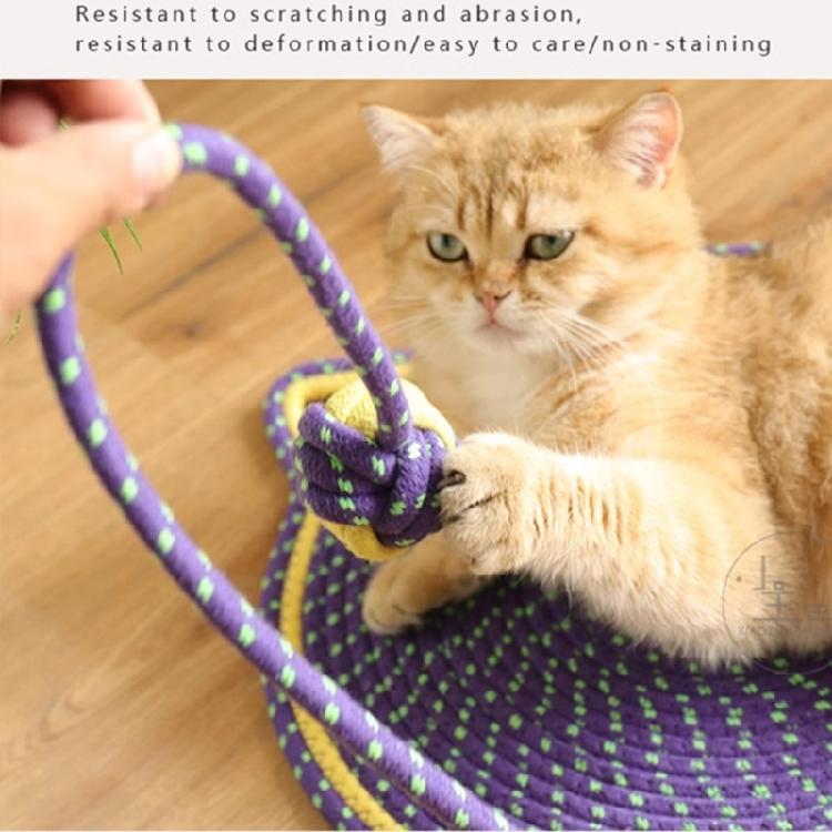 Cotton Rope Cats Scratcher Post Mat Essential Cats Toy for Claw Care Scratches-Resistant Engaging for Home
