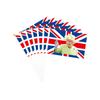 10pcs Queen Elizabeth II Platinums Jubilee Flags On Stick Queen Enthronement Union Jack Hand Held