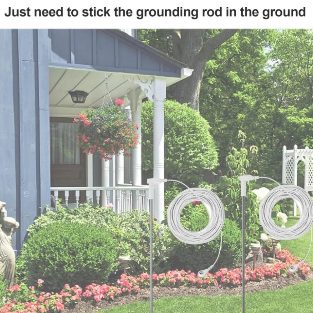 Grounding Stainless Steel Rod With 65ft Grounding Wire Grounding Pad Product Indoors Outdoor Universal Kit Reduce Inflammation