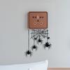 3Pcs PVC Spider Wall Decal for Light Switch Removable Spider Web Sticker Festive Home Decoration for Living Room, Bedroom, and Party Decor