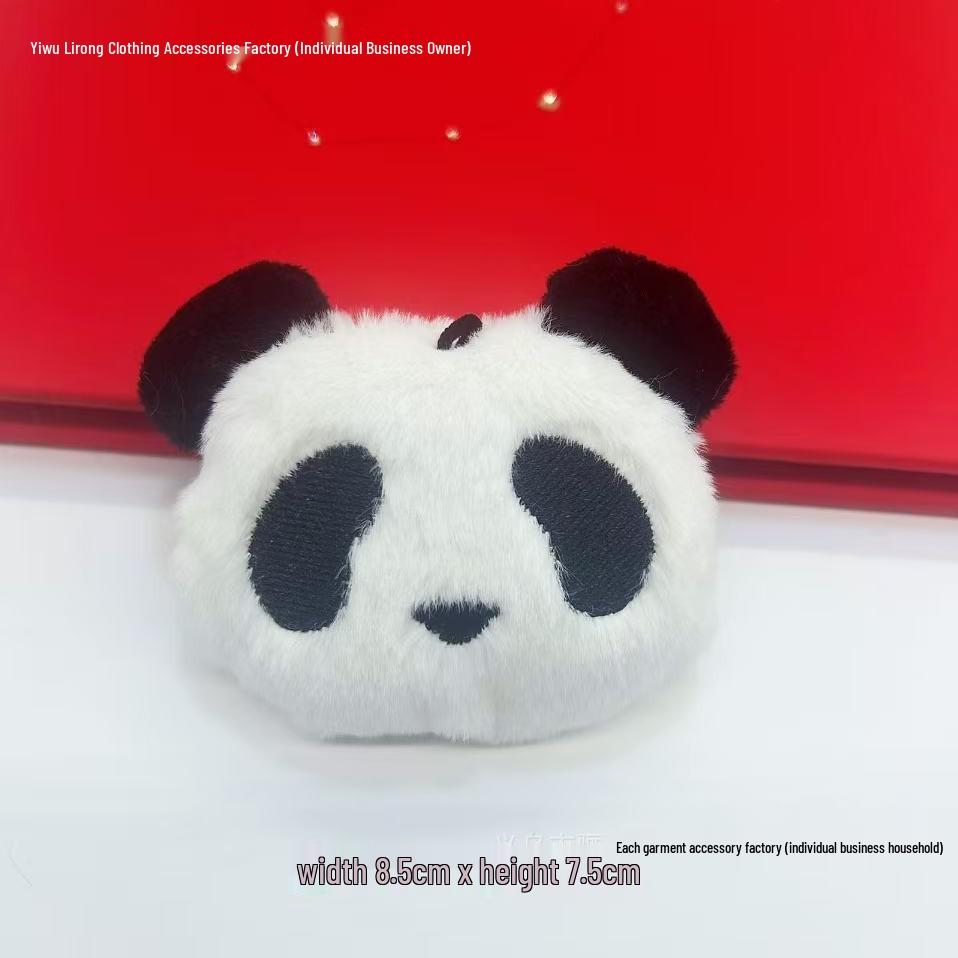 

Милый большой белый плюшевый кулон-панда - Мультяшная брошь и украшение для рюкзака своими руками