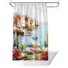 Bathroom Thickened Waterproof Curtain Mildew Proof Shower Curtain Shower Partition Curtain Shower Curtain Bathroom Curtain Free Perforation