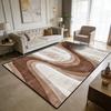 Modern Light Luxury Style Large Living Room Rugs Curve Art Decoration Home Machine Washable Carpet Bedroom Baby Crawling Mat