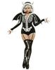 Mobbunny Gothic Beauty Skull Skeleton Cute Outfit Black Women's Costume, Cosplay, Anime, Game, Homewear, Pajamas, Bodysuit, Leotard, Hoodie, Print,