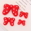 DIY Cartoon Polka Dot Bow Tie Resin Ornament for Phone Case, Hair Clip, and Storage Box