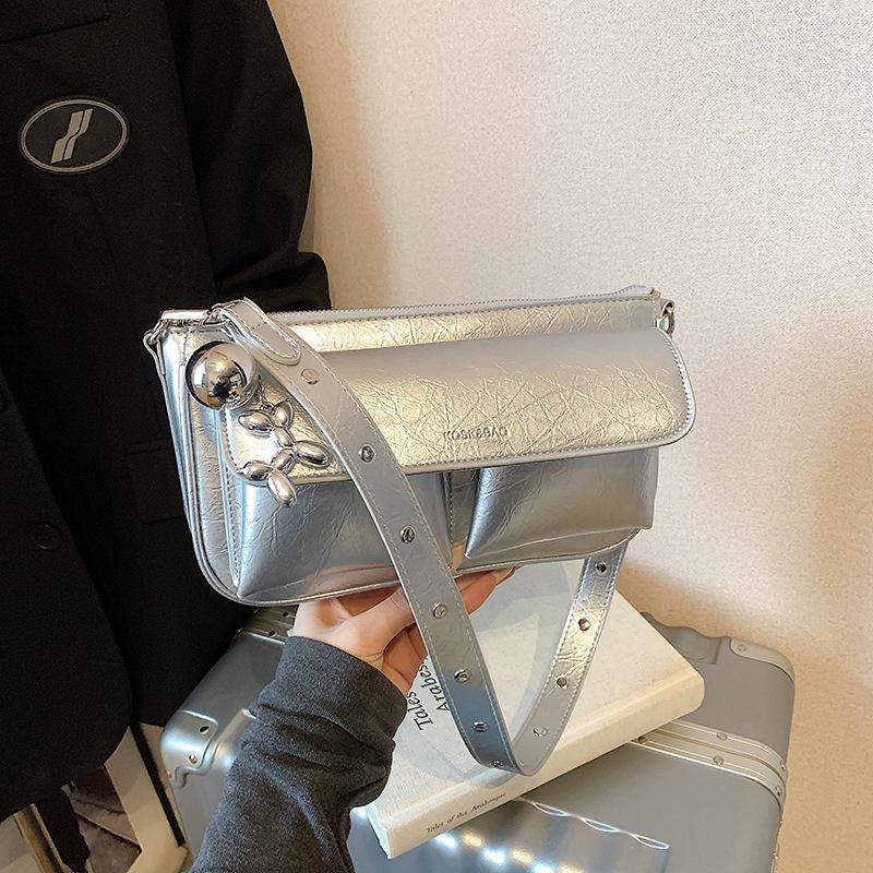 Large-capacity bag women's summer new niche messenger bag casual shoulder underarm small square bag