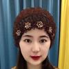 2025 Four Seasons Lace Hat: Windproof White Head Cover with Small Flowers