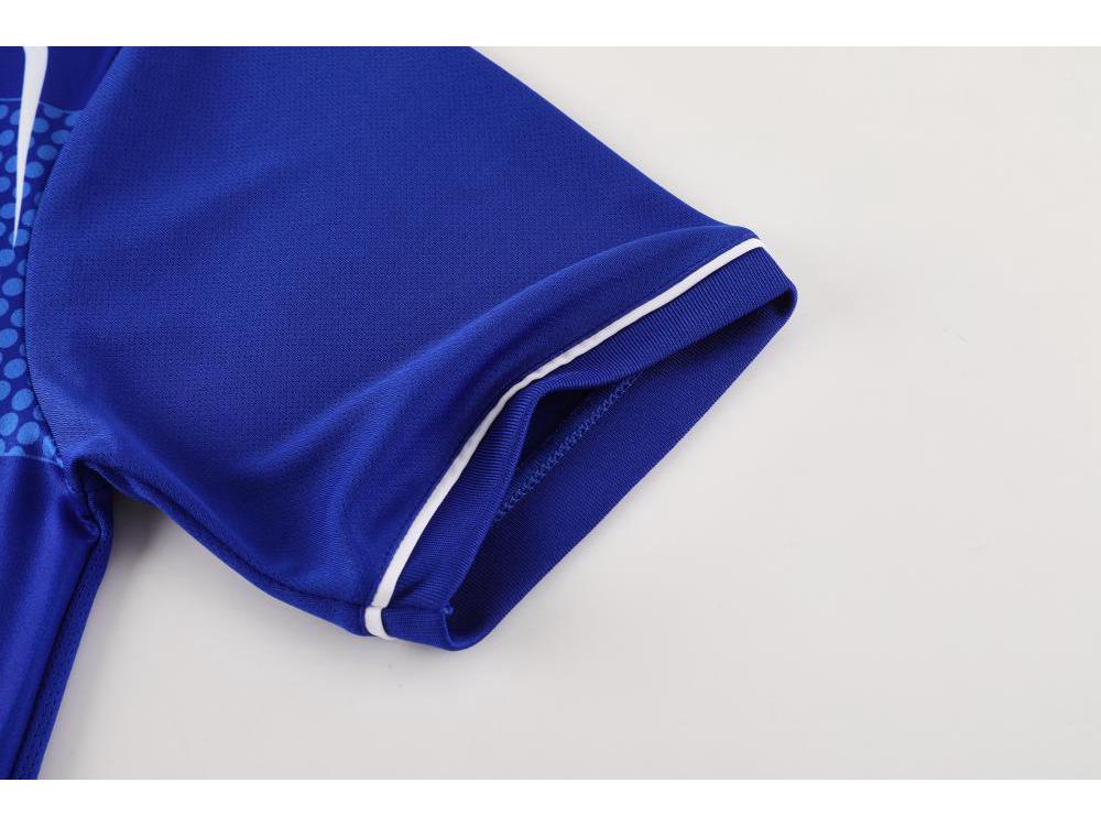 Custom Quick-Dry Polyester Football Jersey Short Sleeve Team Kit with Logo