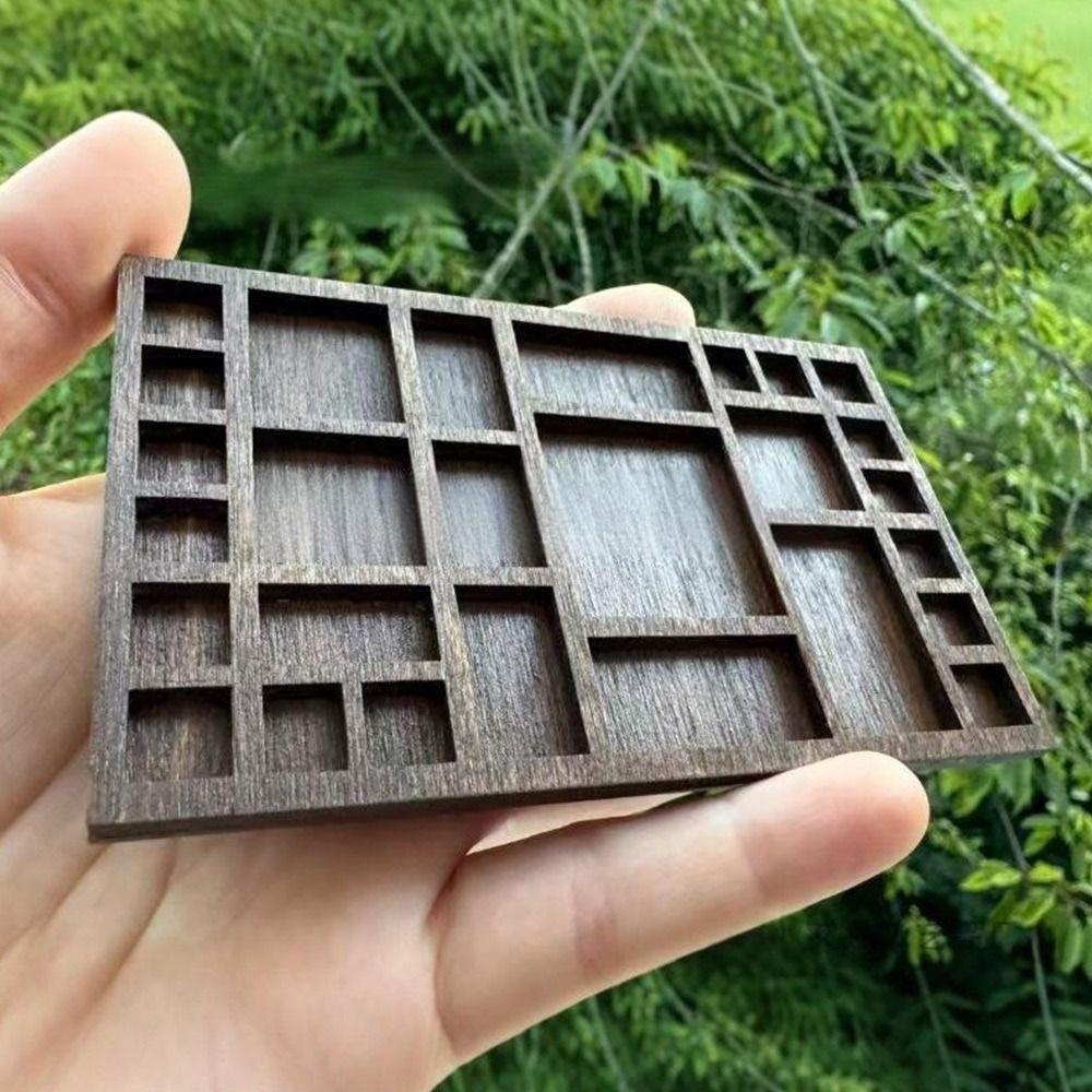 Compartments Mini Jewelry Holder Variety Grids Goods Display Rack Model Dollhouse Shelf  Ornaments