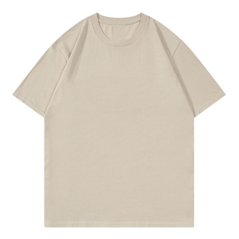 2026 Summer Casual Men Women TShirt Solid Color Soft and Loose Round Neck Top Cotton Short Sleeve Versatile Tees