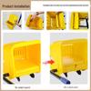 White Cloud Thickened Hands-Free Mop Bucket with Squeeze Water Extractor