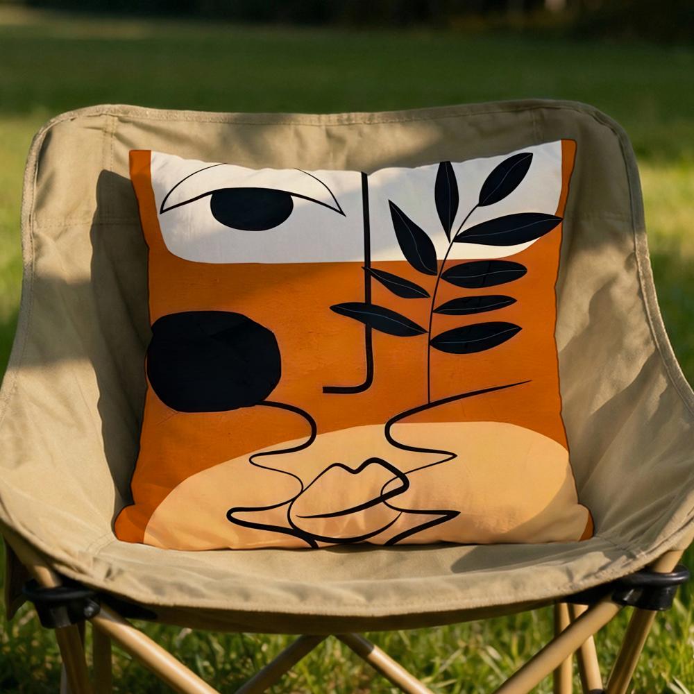 Art abstract illustration Cushion Cover Soft Reversible Durable Pillow Cover MultiScene Use for Home Car Daily Comfort