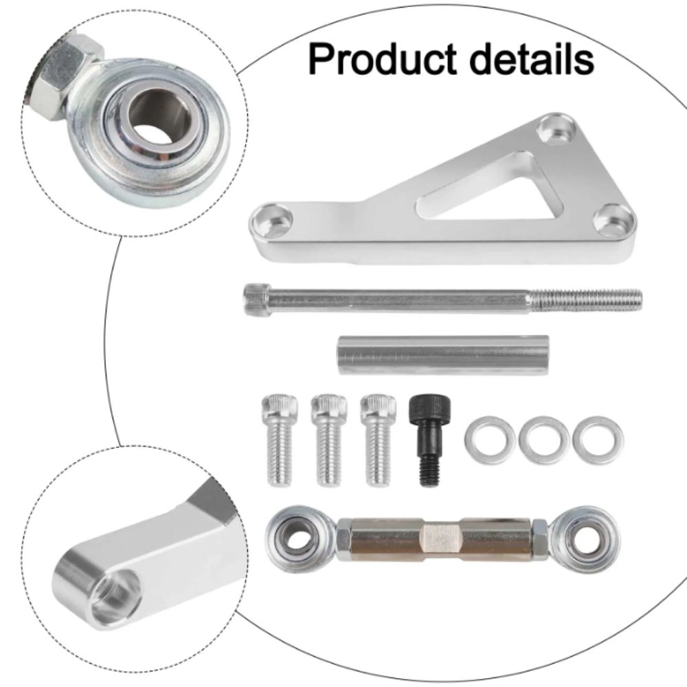Polished Finish Alternator Bracket Kit Adjustable Design Adjustable Bracket Kit Engine Replacement