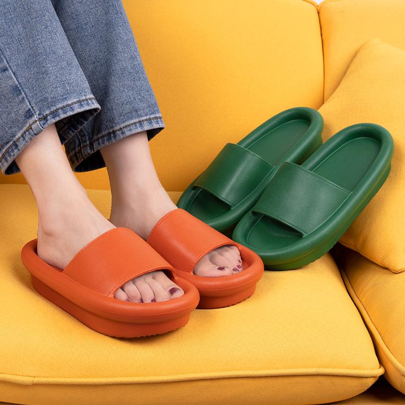 Satın alın Summer Pillow Slides Women Platform Slippers Slides Candy