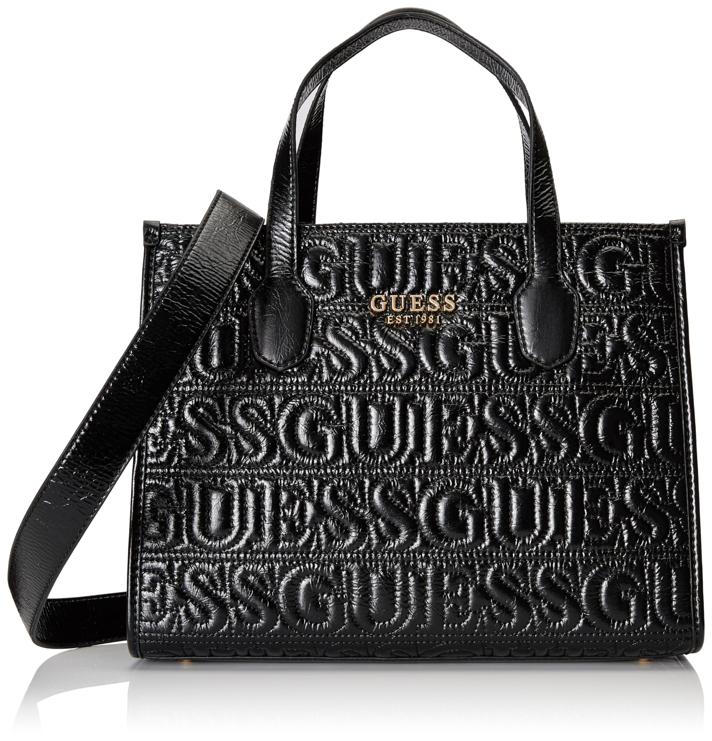 

Tote SILVANA 2 COMPARTMENT TOTE BLA [Guess] Women s
