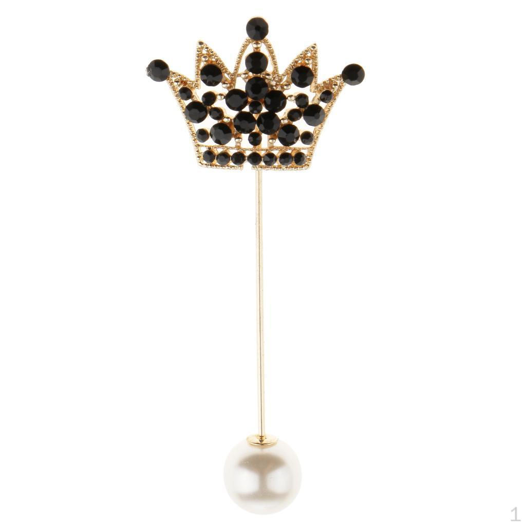 

Insignia Wedding Beauty Pagant Brooch Pin Jewelry Gold Black