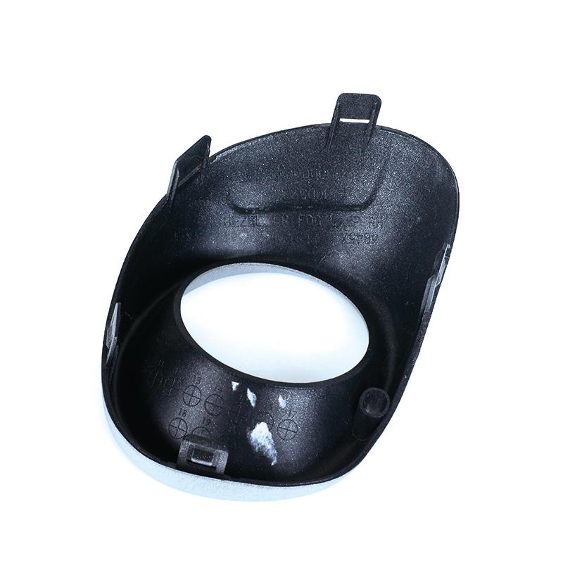 For Mitsubishi Outlander 2013 2014 2015 Car ABS Silver Black Front Bumper Fog Light Lamp Cover Frame Bezel Shell Hood