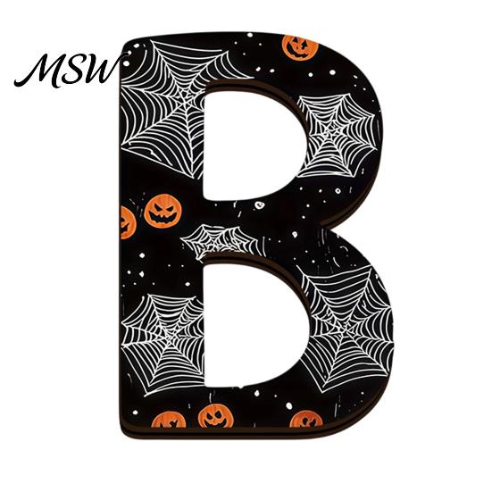 Freestanding Wood BOO Block Set Halloween Wooden Ornaments, Lettering Decorations, Rustic Bat Pumpkin Ghost Playful Desktop Decorations Table