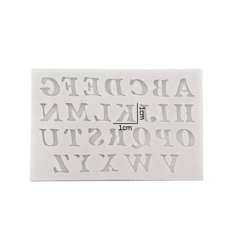Creative Silicone Number Alphabet Cake Mold Diy Fondant Cake Making Mold for Chocolate Sugar Soap