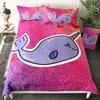 Bedding Set Sea Whale Pink