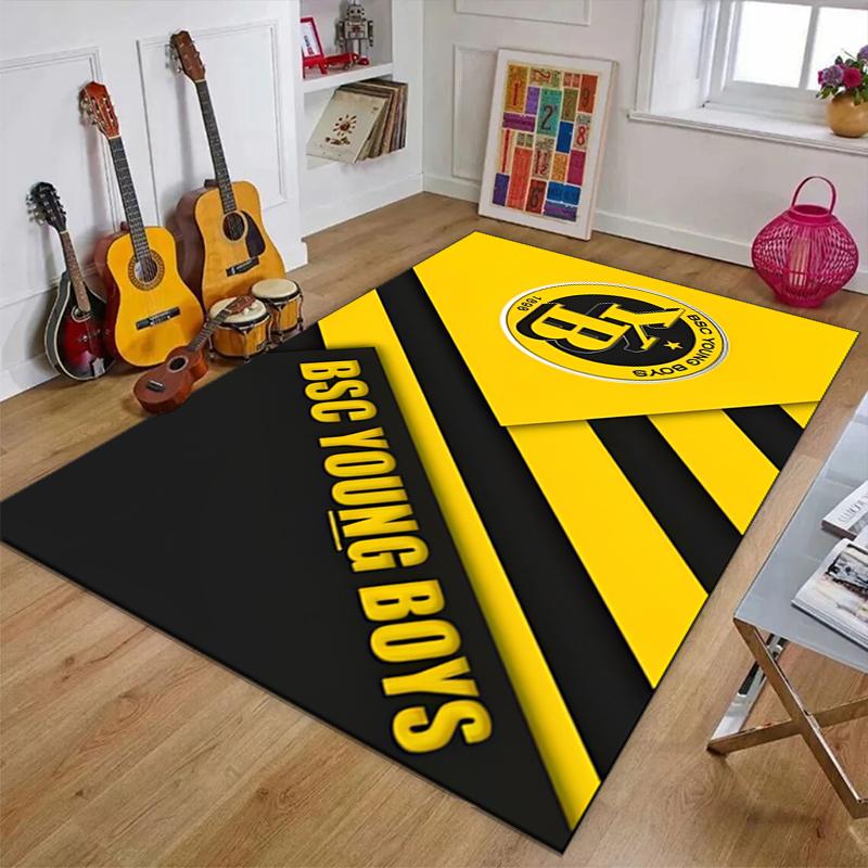 BSC YOUNG BOYS Polyester Carpet, Soft Indoor Mat for Office Chair, Living Room, Computer Desk - Decorative Home Office Rug Design