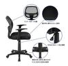 Flash Furniture Task Office Chair Black Mid Back Rotating Mesh Included X 61W X Cm Sitting Height Japanese Import T-Arm 53.3D 99.1H 43.82~55.88cm