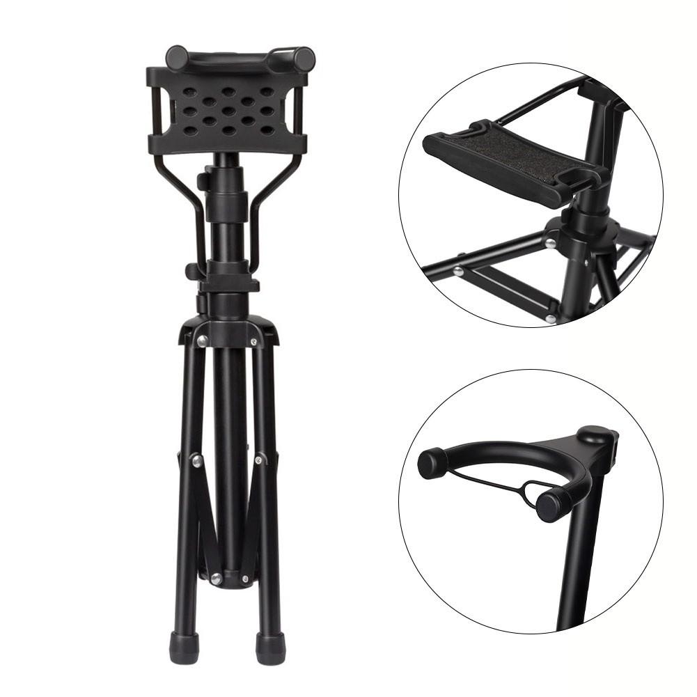 Adjustable Black Folding Bracket Electric Blowpipe Stand Compact and Durable